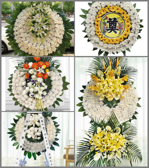 江苏泰州靖江市孤山镇山东村花圈速递